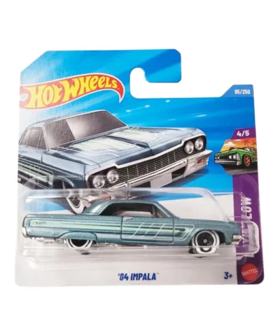 Machetă auto Hot Wheels, Impala '64, albastru, scara 1:64 – model 2026