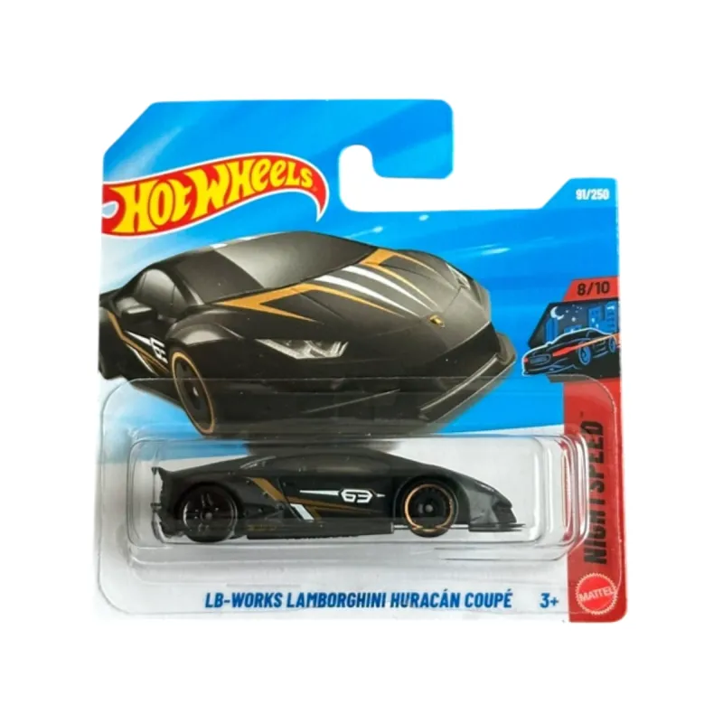 Machetă auto Hot Wheels, Lamborghini Huracan Coupe LB-Works, negru, scara 1:64 Machetă auto Hot Wheels, Lamborghini Huracan Coupe LB-Works, negru, scara 1:64