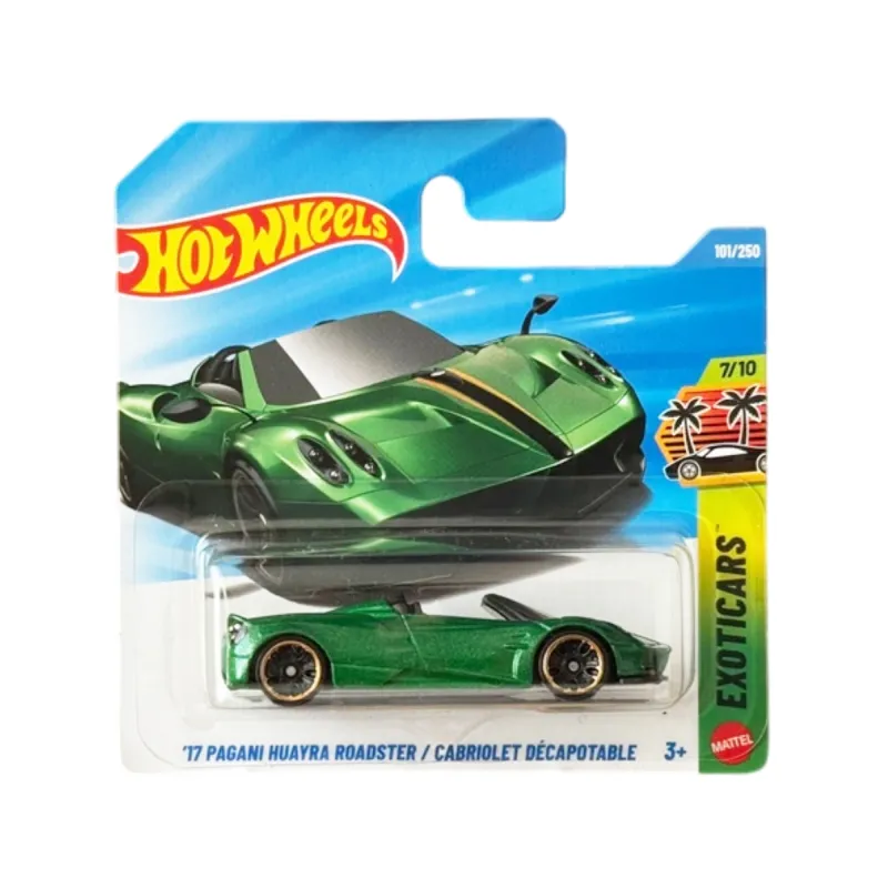 Machetă auto Hot Wheels, Pagani Huayra Roadster '17, verde, scara 1:64 – model 2026