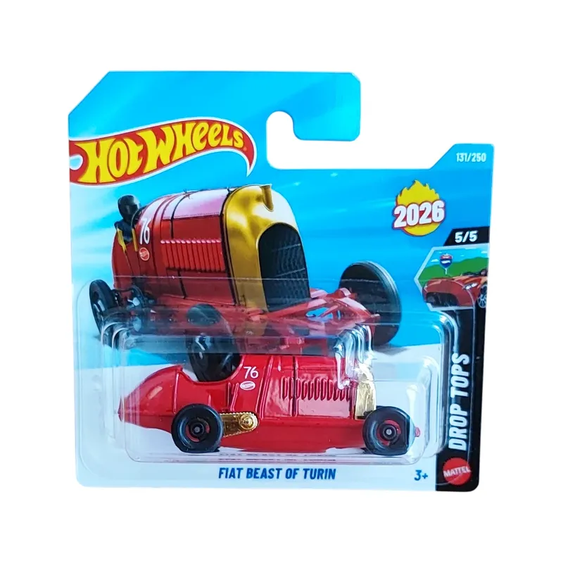 Macheta auto Hot Wheels, Fiat Beast of Turin, rosu, scara 1:64 Macheta auto Hot Wheels, Fiat Beast of Turin, rosu, scara 1:64