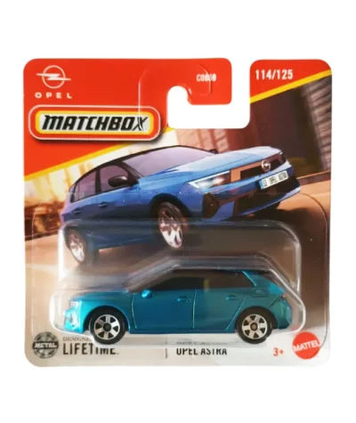 Macheta auto Matchbox, Opel Astra, albastru, scara 1:64