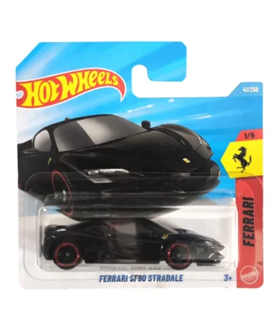 Mașinuță Hot Wheels, Ferrari SF90 Stradale, negru, model 2026, scara 1:64 Mașinuță Hot Wheels, Ferrari SF90 Stradale, negru, model 2026, scara 1:64