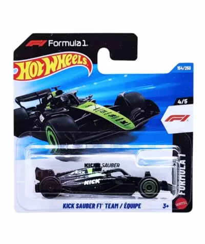 Mașinuță Hot Wheels, Kick Sauber Formula 1 Team, negru, scara 1:64