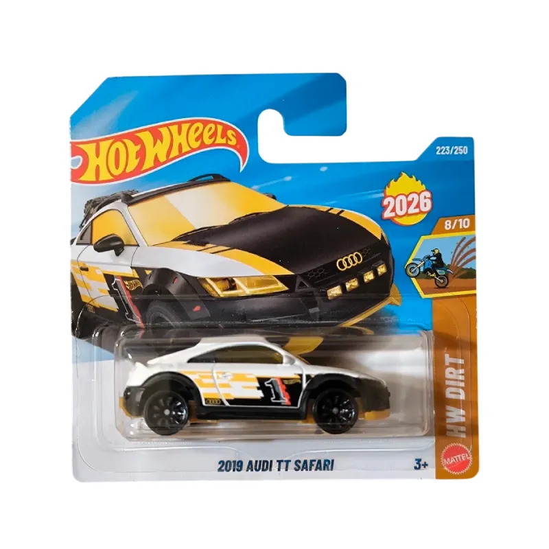 Machetă auto Hot Wheels, Audi TT Safari 2019, alb, scara 1:64 – model 2026 Machetă auto Hot Wheels, Audi TT Safari 2019, alb, scara 1:64 – model 2026