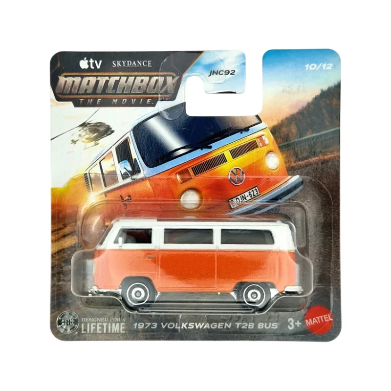 Macheta auto Matchbox, 1973 Volkswagen T2B Bus, portocaliu, scara 1:64 Macheta auto Matchbox, 1973 Volkswagen T2B Bus, portocaliu, scara 1:64