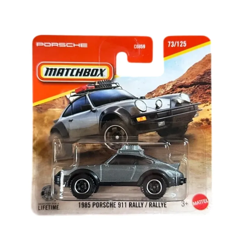 Mașinuță Matchbox Porsche 911 Rally 1985, machetă auto, gri, 1:64 Mașinuță Matchbox Porsche 911 Rally 1985, machetă auto, gri, 1:64
